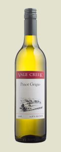 Vale Creek Wines bottle of Pinot Grigio
